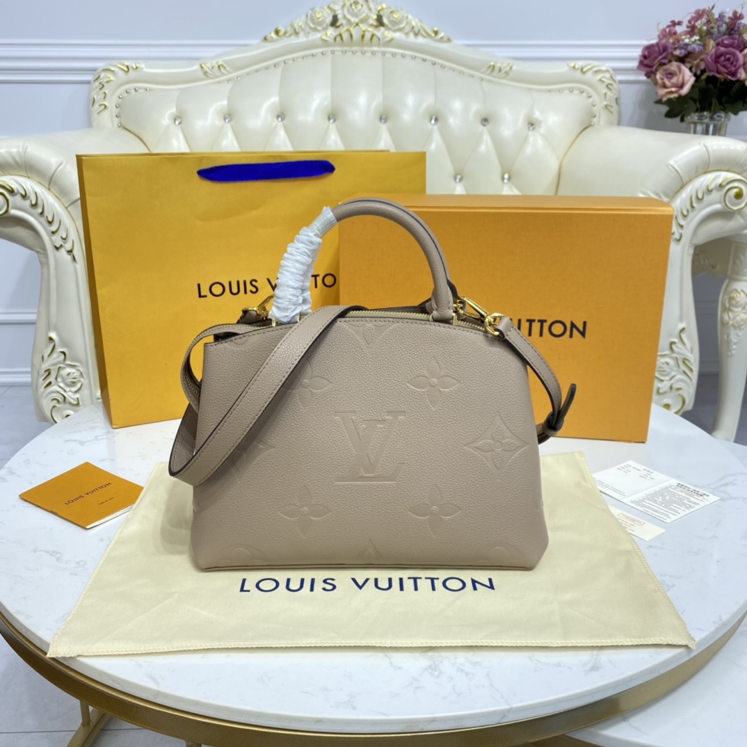 Louis Vuitton PETIT PALAIS Tote Bag Monogram Empreinte M58915 Cream